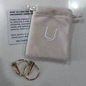 Uncommon James barely used Gold hoop earrings